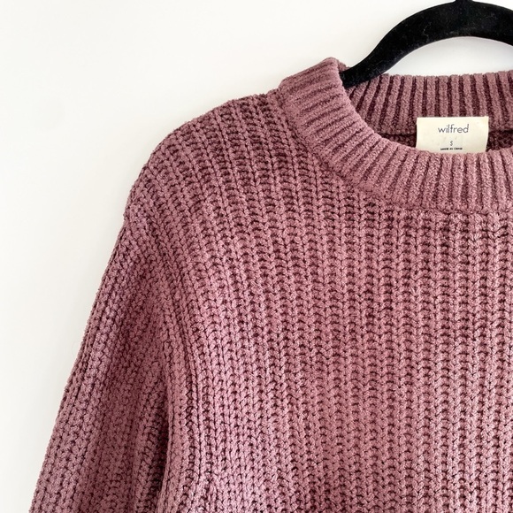 Wilfred Essential Chenille Sweater (Plum/mauve) - Picture 7 of 9